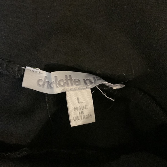 Charlotte Russe bodycon black stretchy cotton miniskirt size large - Picture 4 of 10